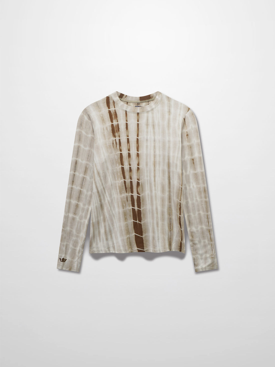 Tie Dye Crew Neck T-Shirt-Olive