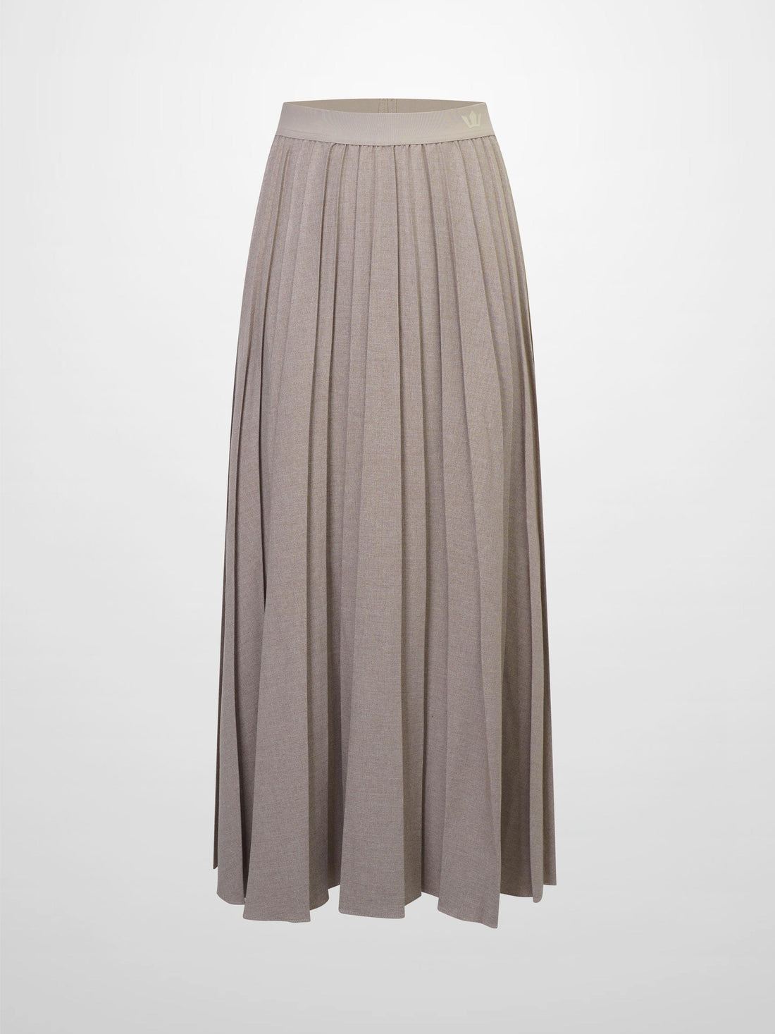 Marni Pleated Skirt 37"-Mocha Mousse