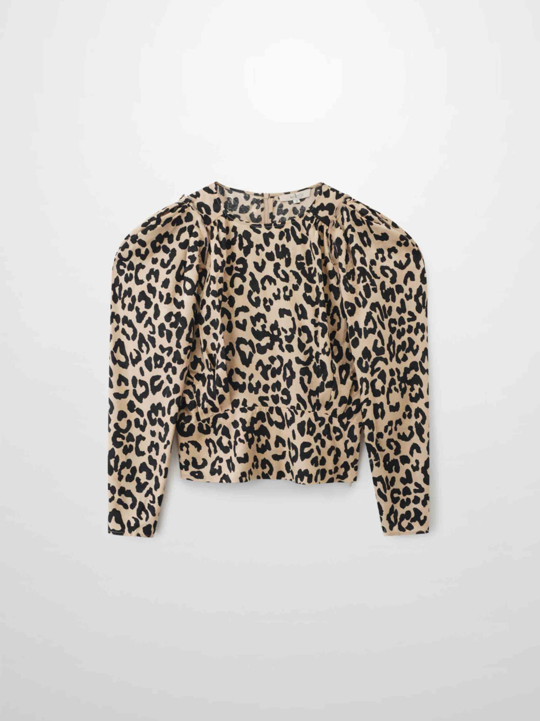 Vintage Blouson Top-Leopard
