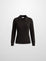 ASYMETRICALBUTTON COLLAR SWEATER CHOCOLATE BROWN