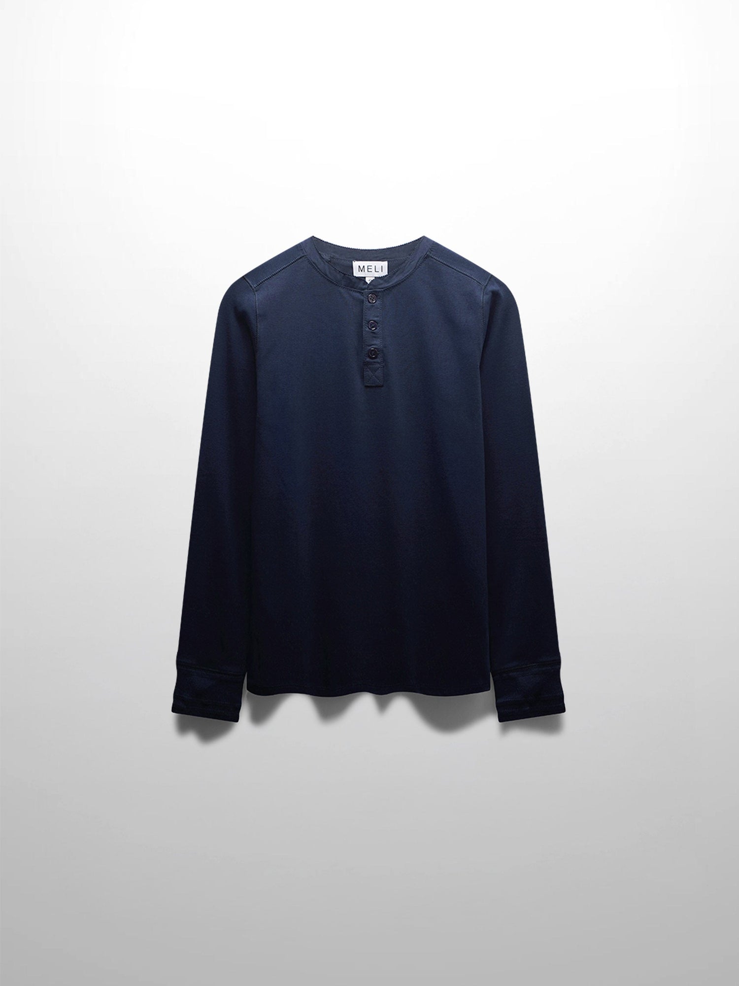 Trim Detail Henley-Navy