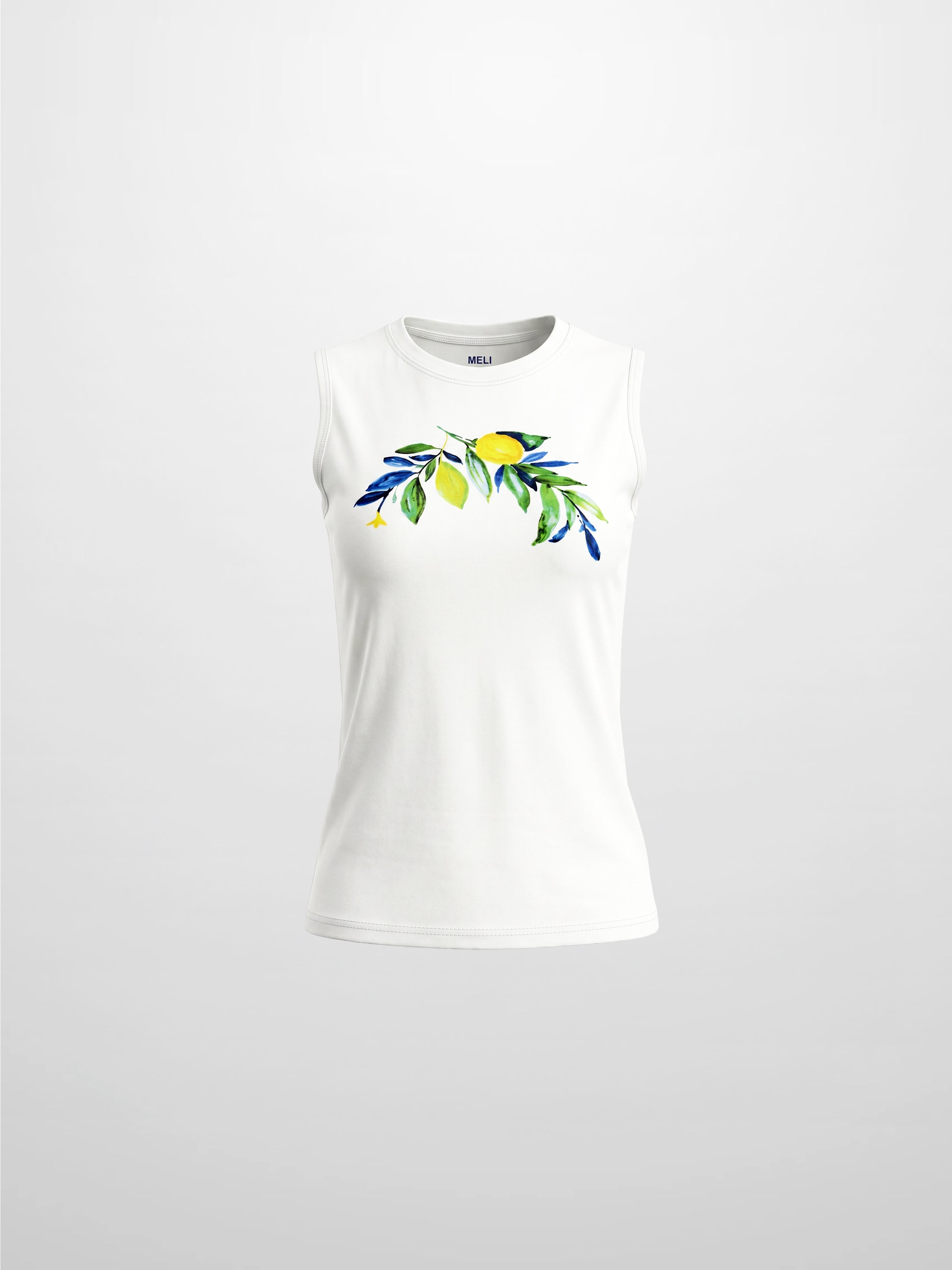 Sleeveless Tee-Lemon