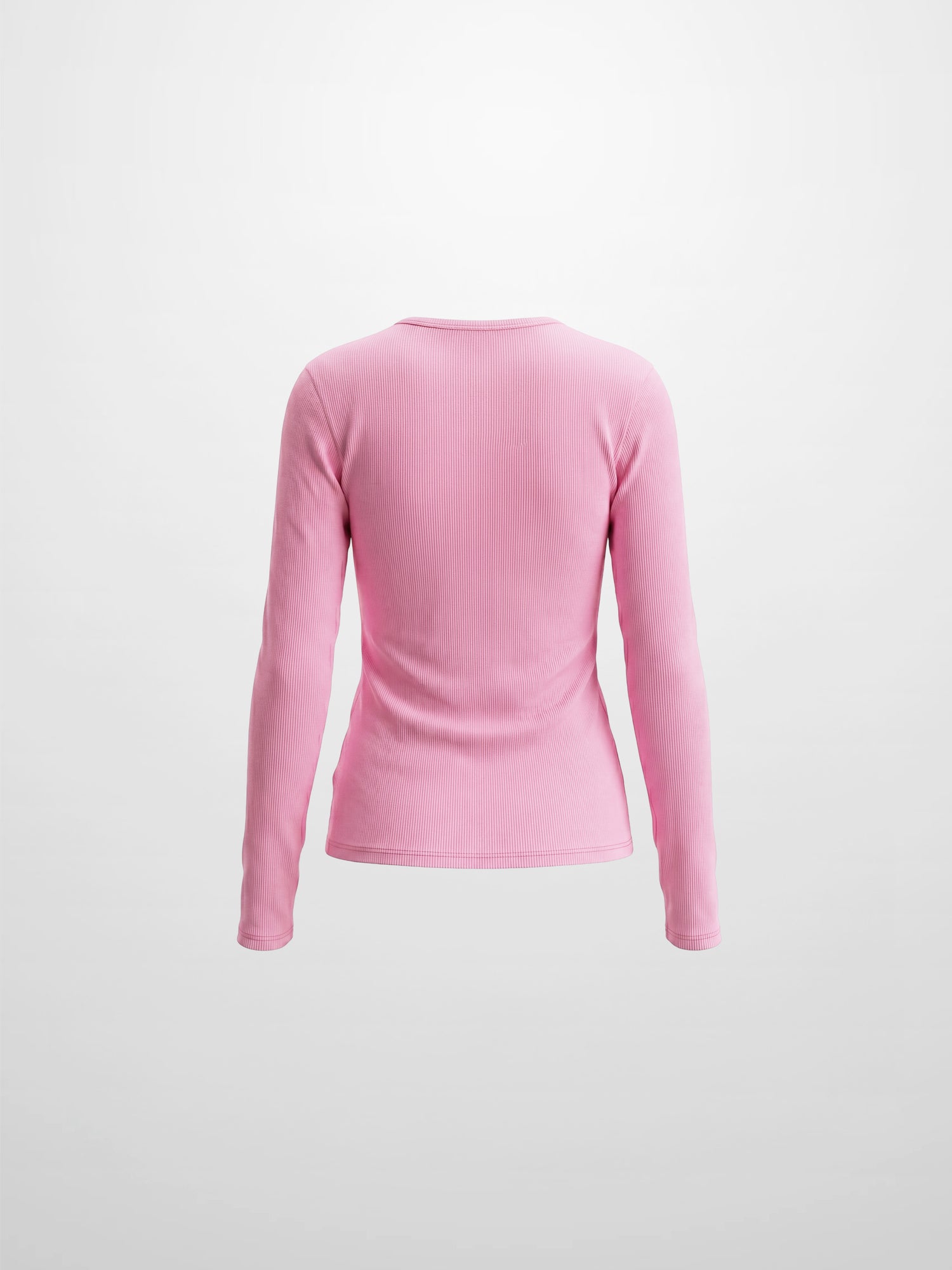 Soft Ribbed High V Tee-Happy Pink
