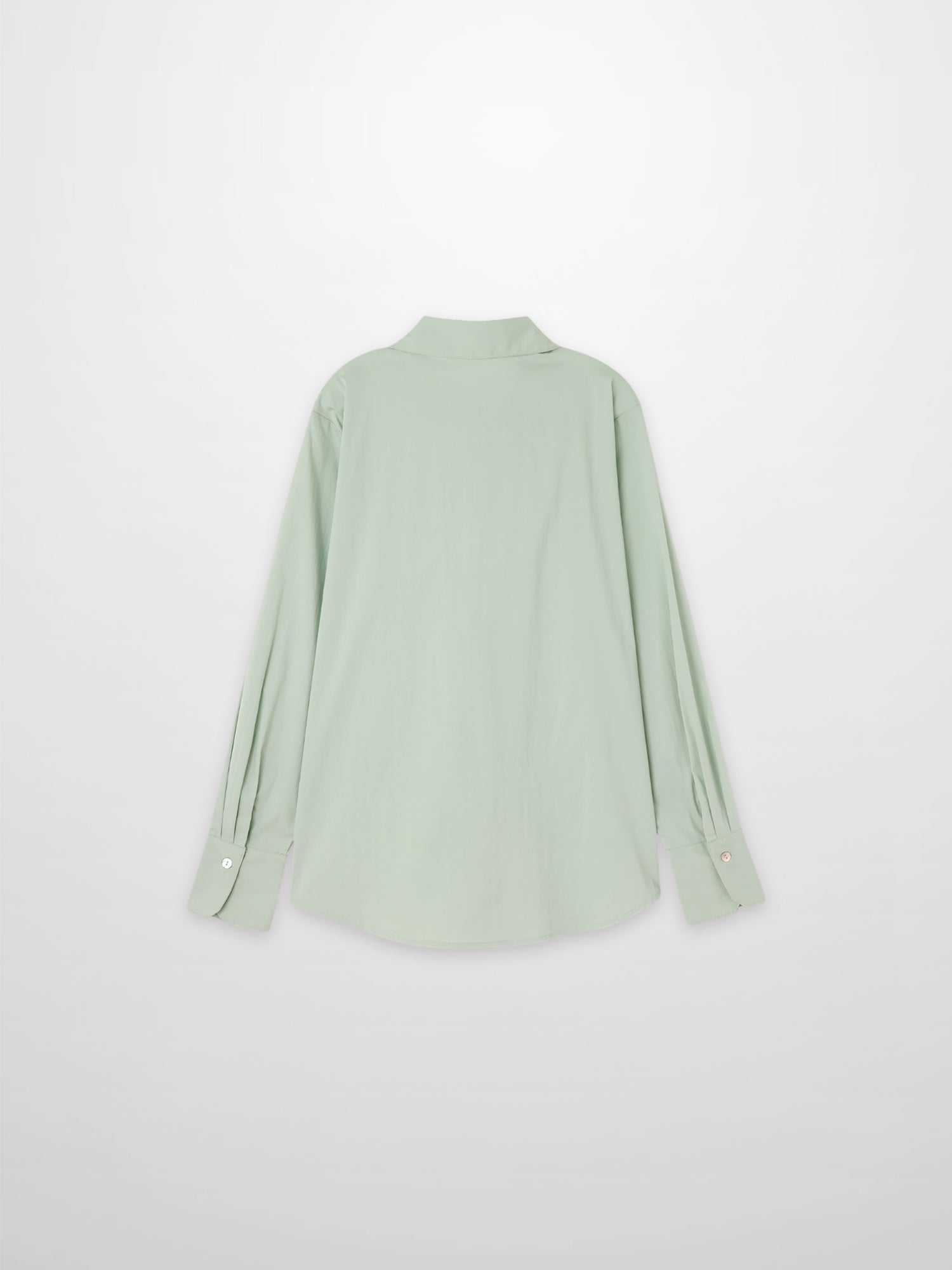 Cotton Button Down Blouse-Dusty Mint