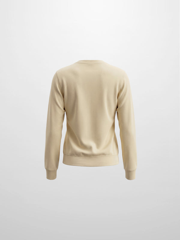 Varsity Bomber-Cream/Green