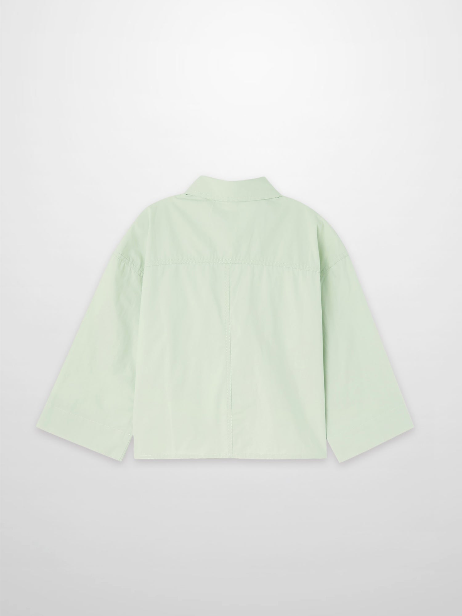 Cotton Crop Blouse-Mint
