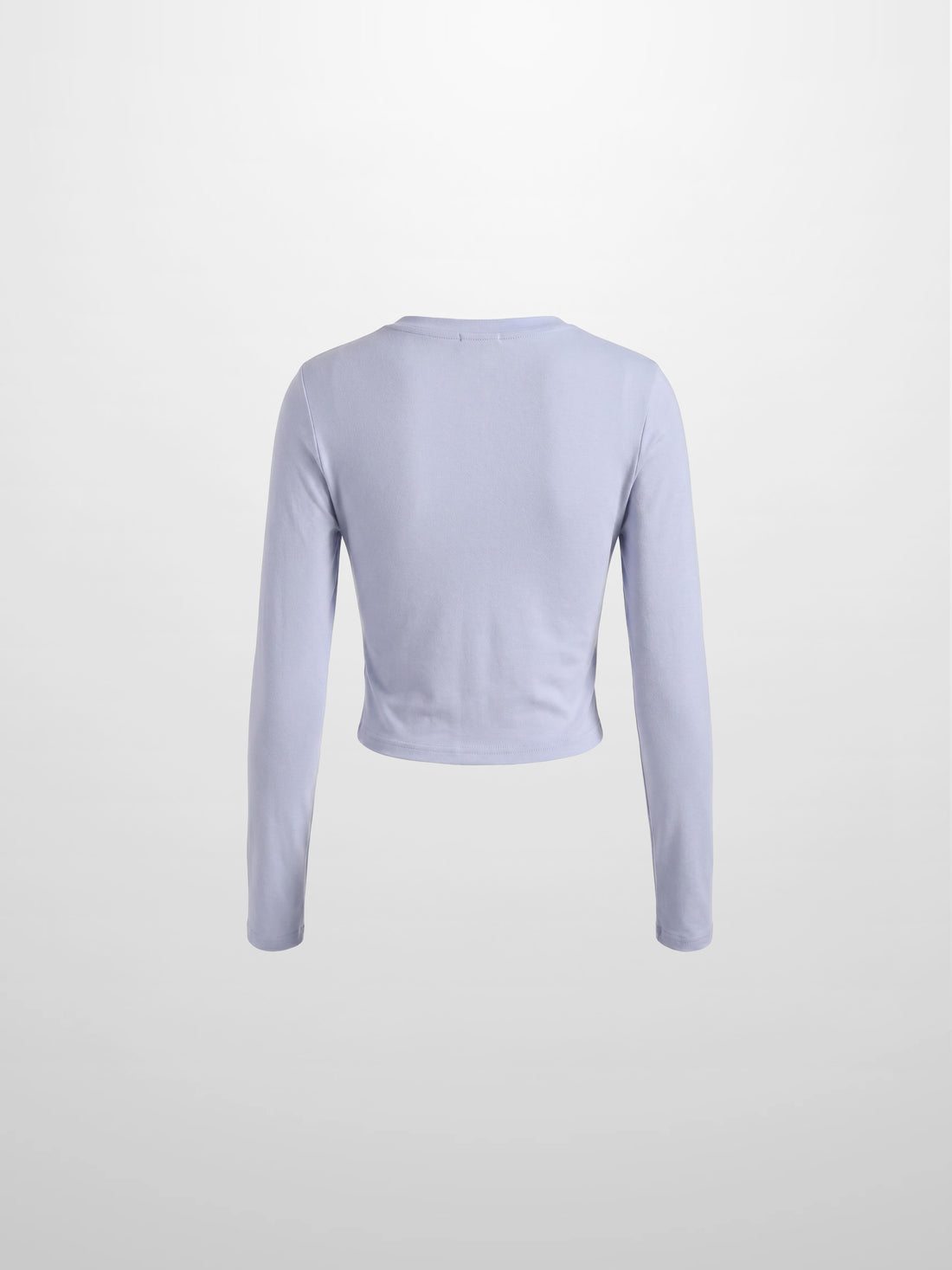 Crop T-Shirt Cardigan-Light Blue
