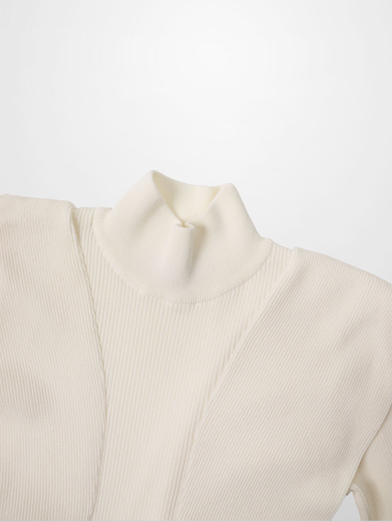 Side Ruffle Sweater - Ivory