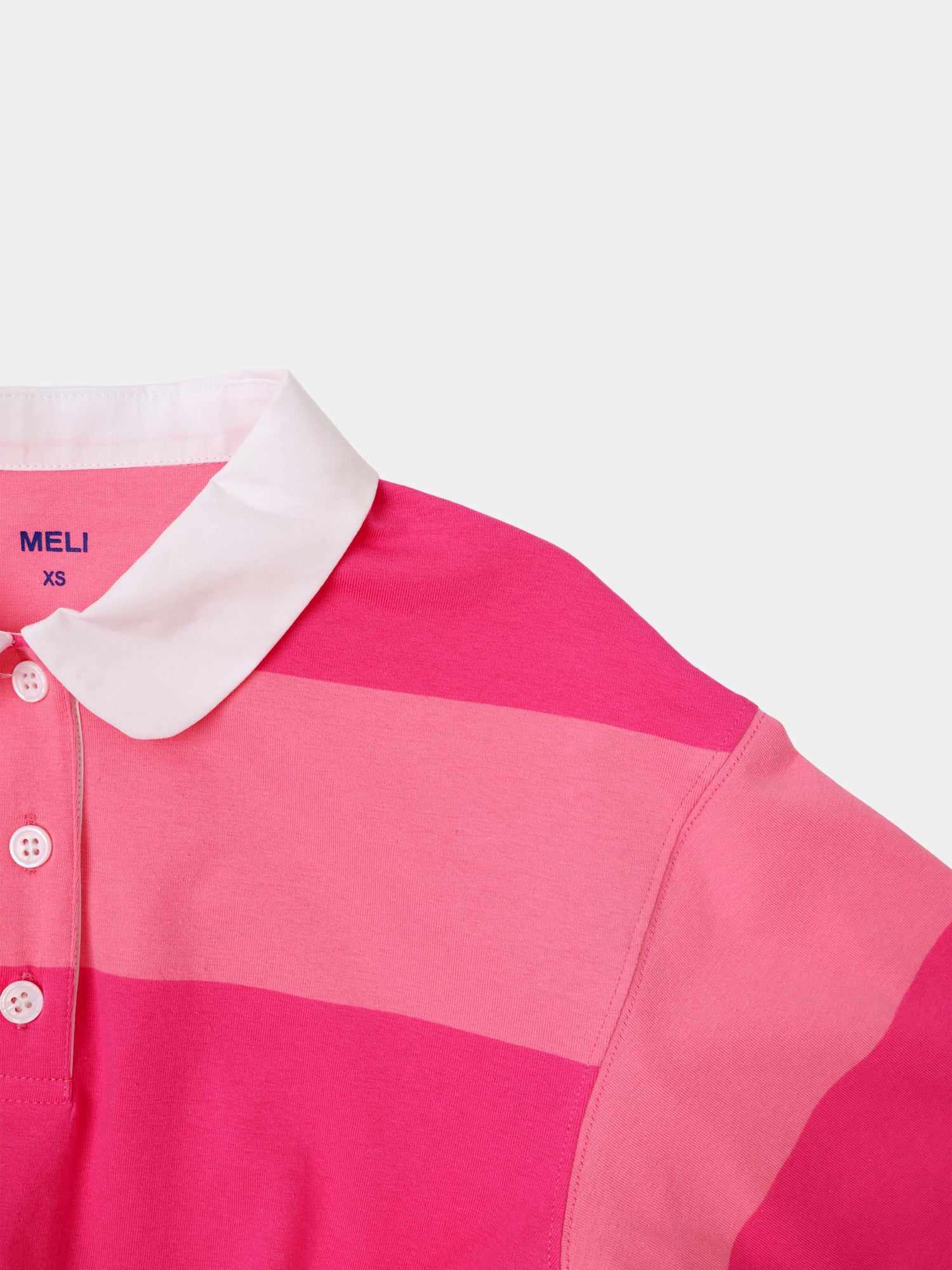 Striped Tie Bottom T-Shirt-Pink