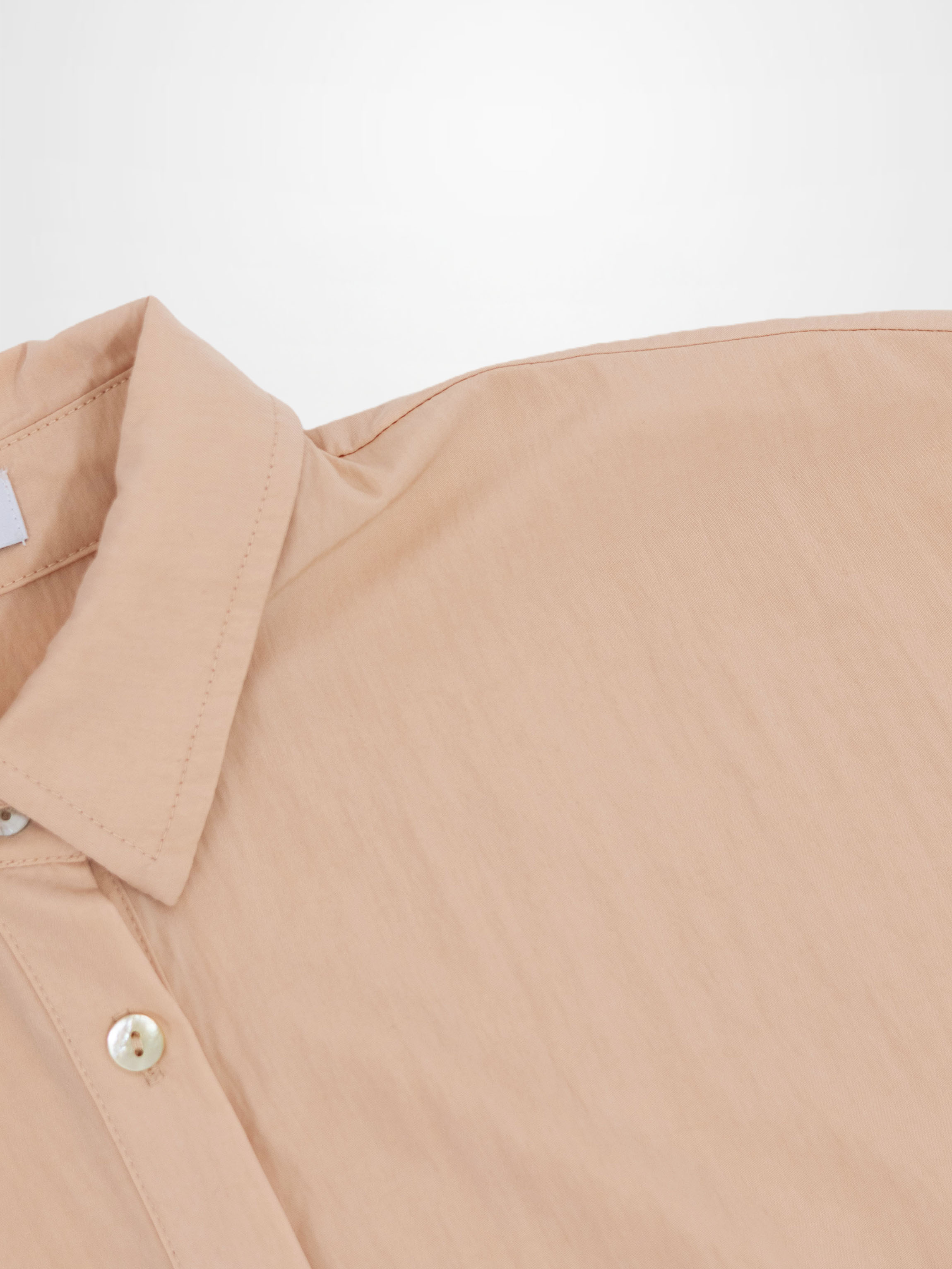 Boxy Dolman Sleeve Crinkle Blouse-Peach