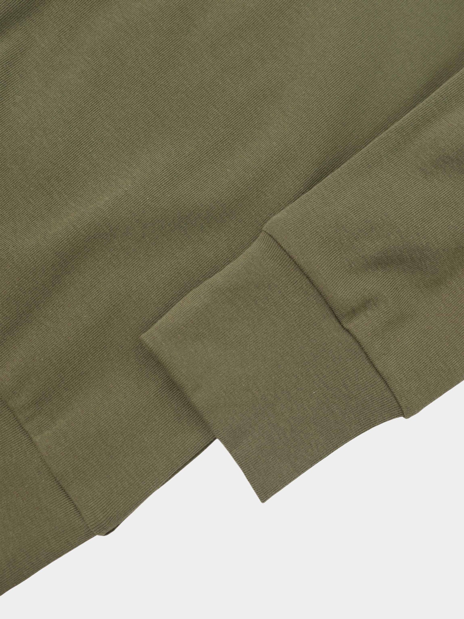 Collared Bomber Tee-Olive