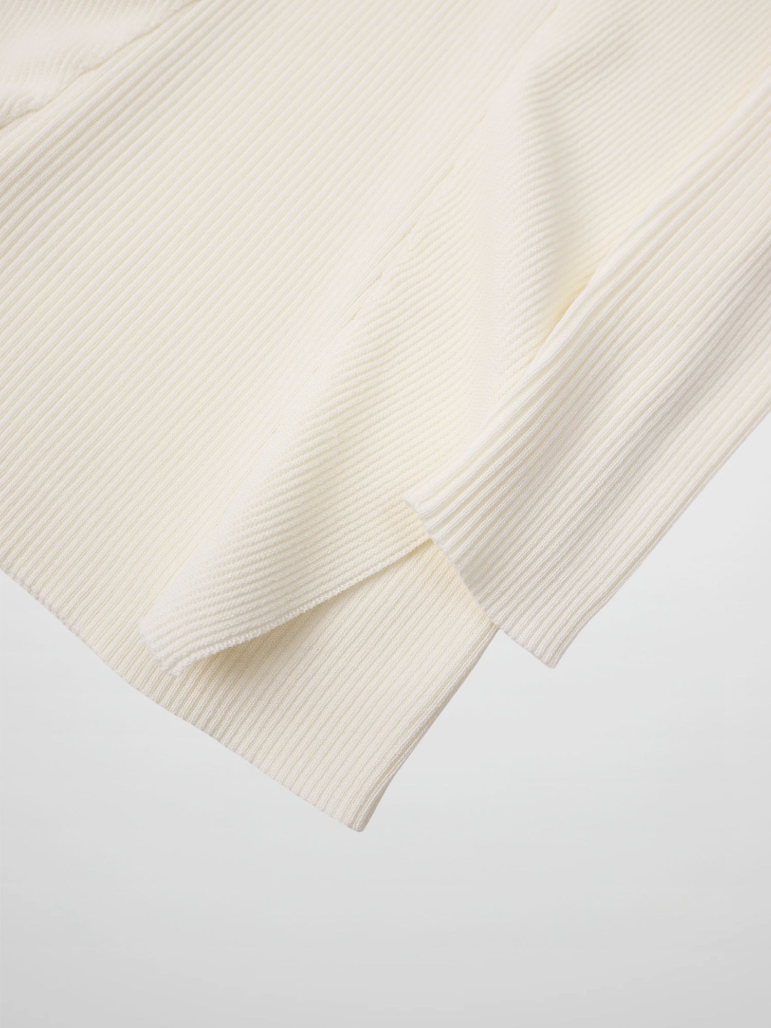 Side Ruffle Sweater - Ivory