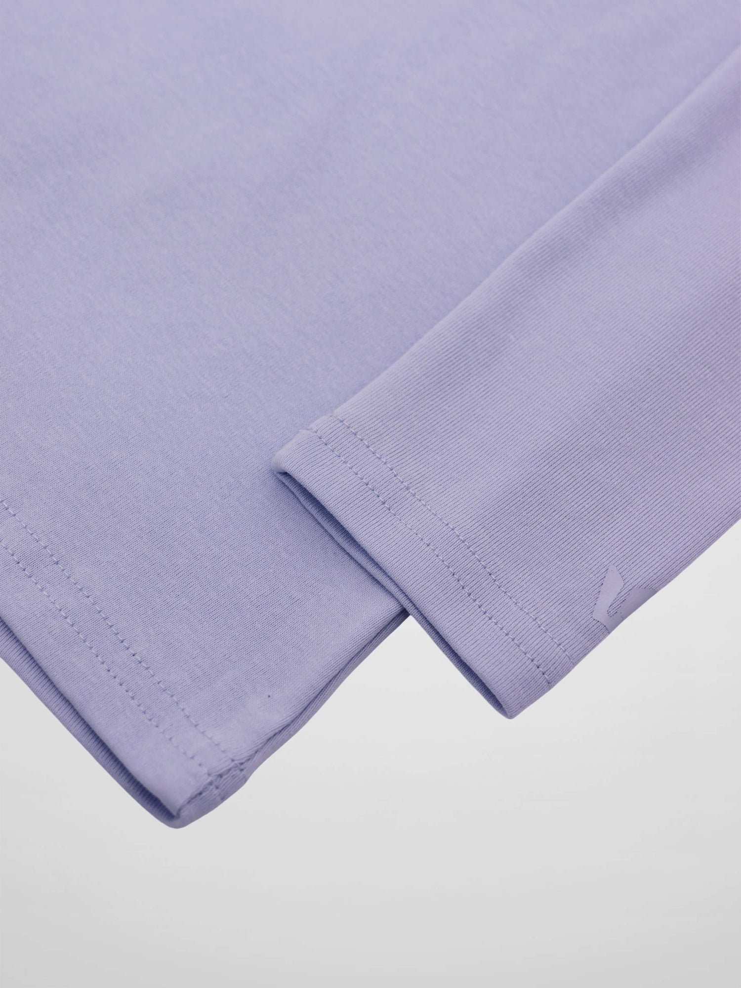 Collared High V T-Shirt-Light Blue