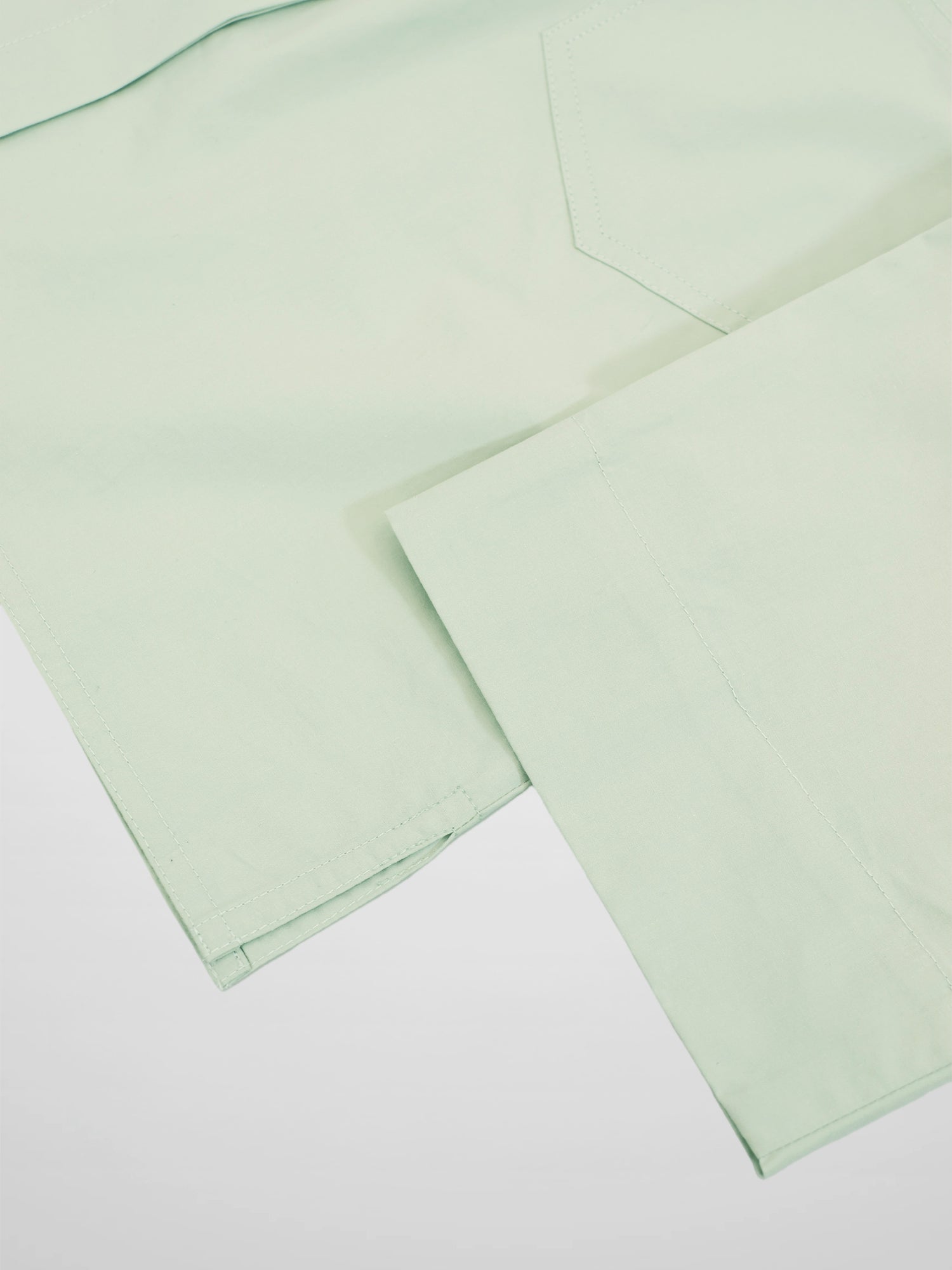 Cotton Crop Blouse-Mint