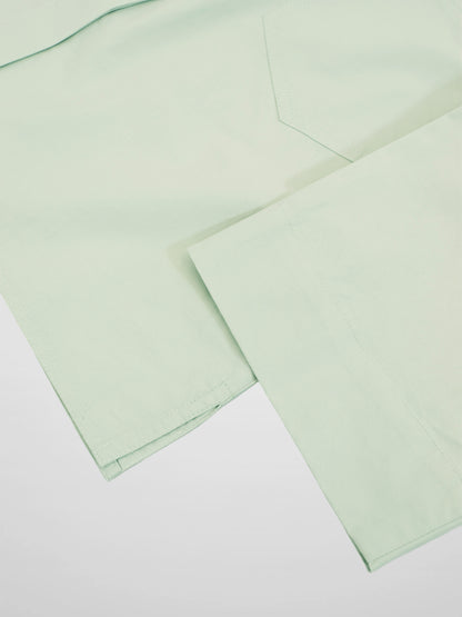 Cotton Crop Blouse-Mint