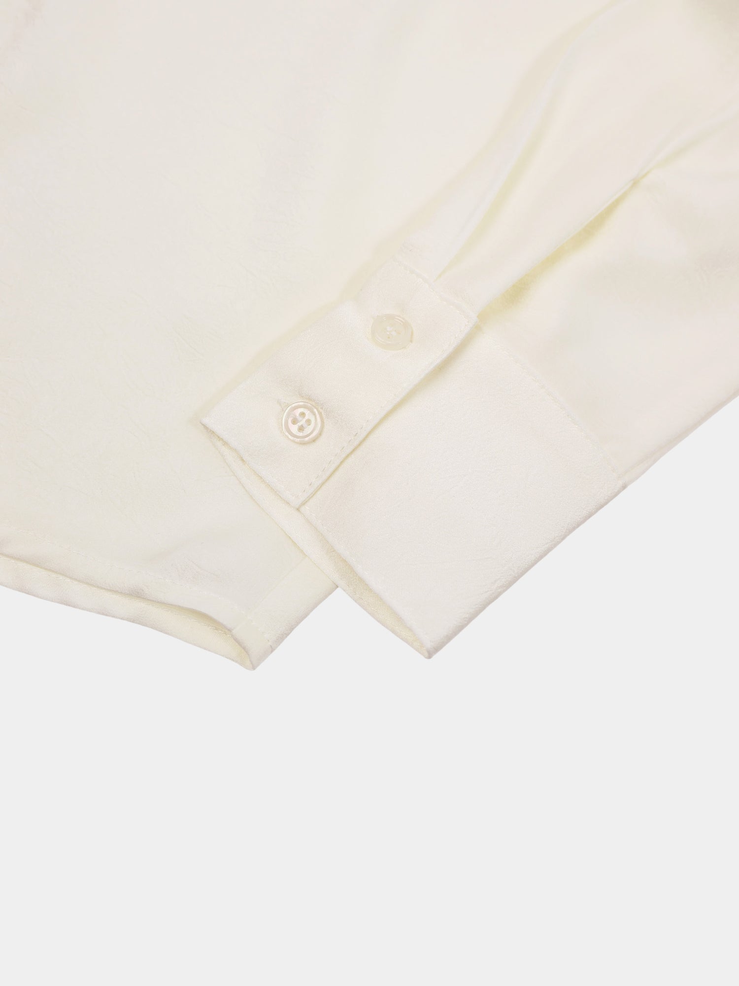 Fringe Bow Blouse-Cream