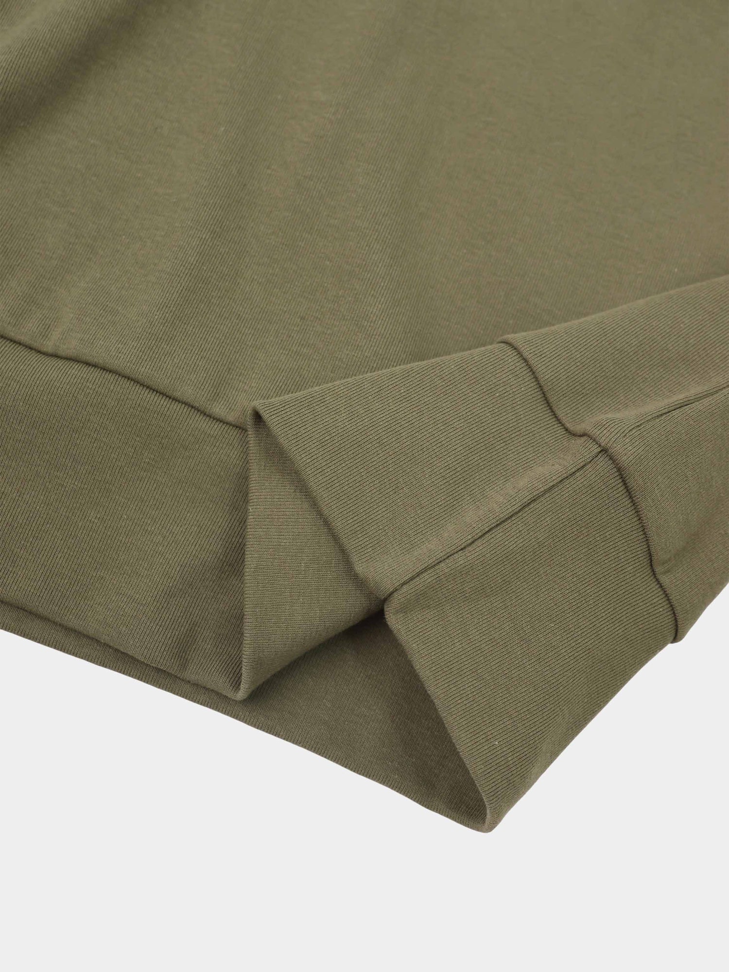 Collared Bomber Tee-Olive