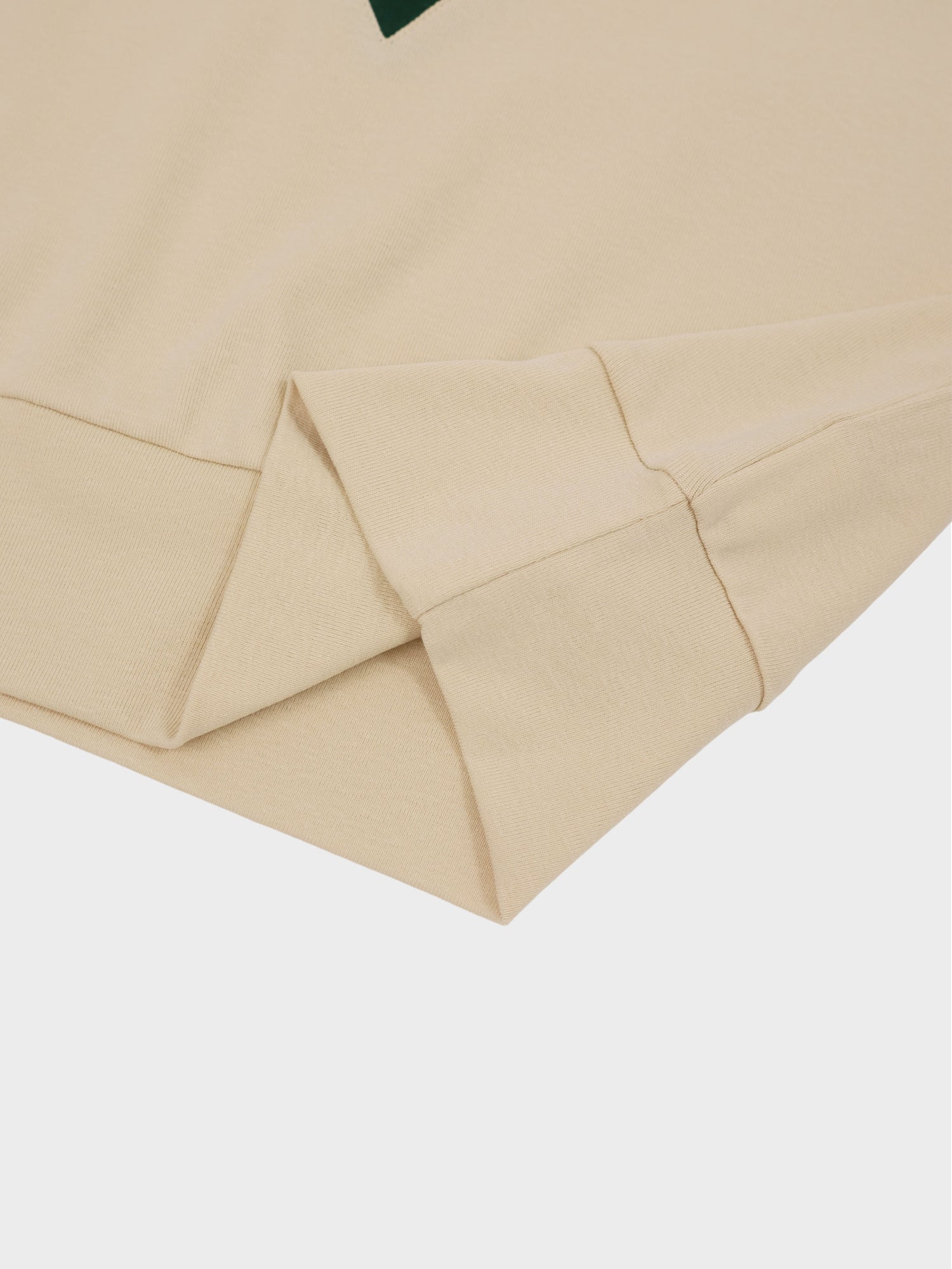 Varsity Bomber-Cream/Green