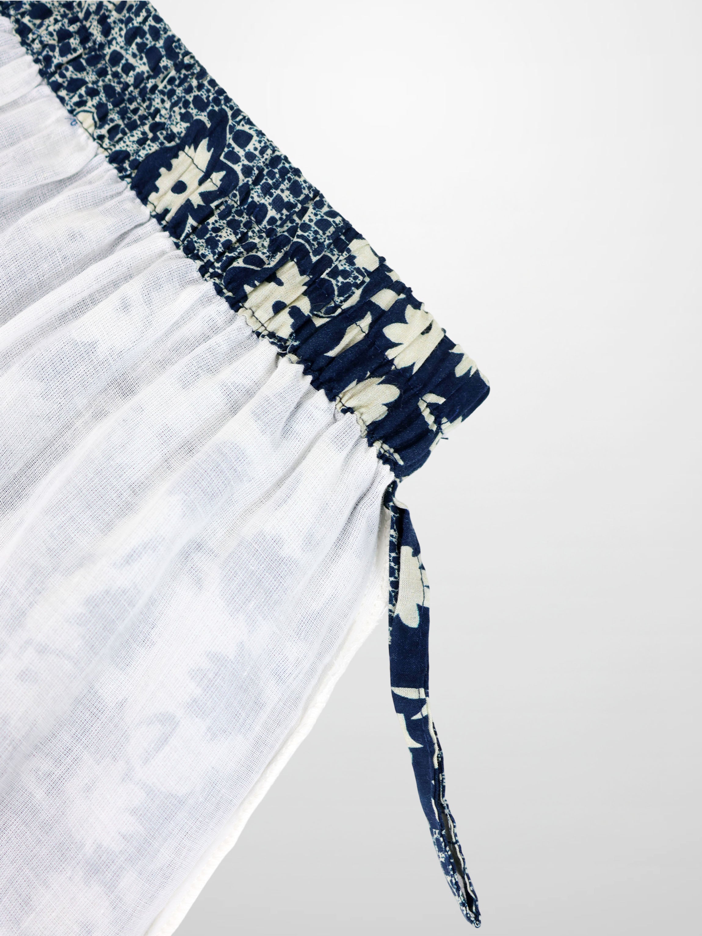 Ruched Top Layered Skirt-Kaleidoscope Floral