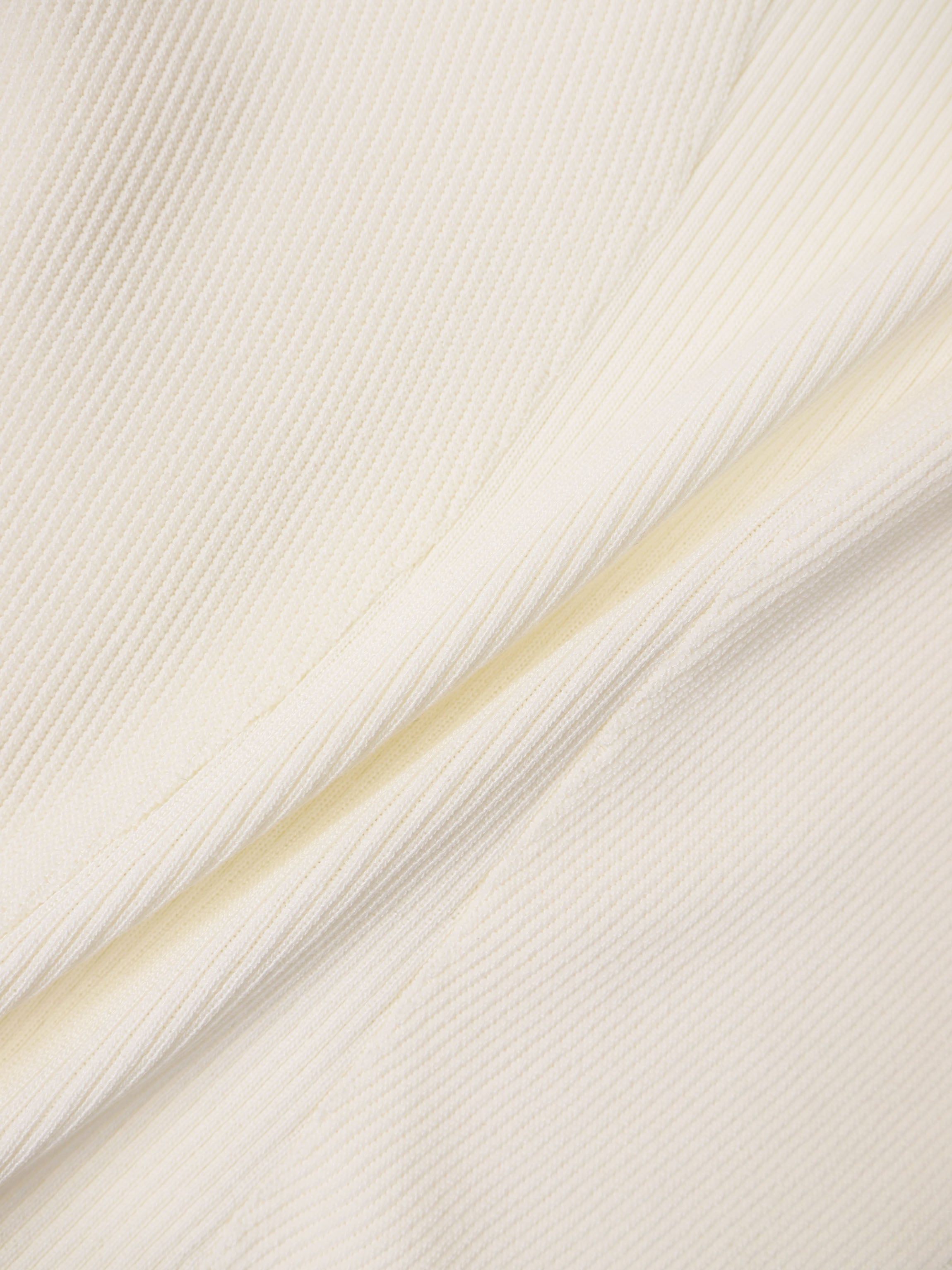 Side Ruffle Sweater - Ivory