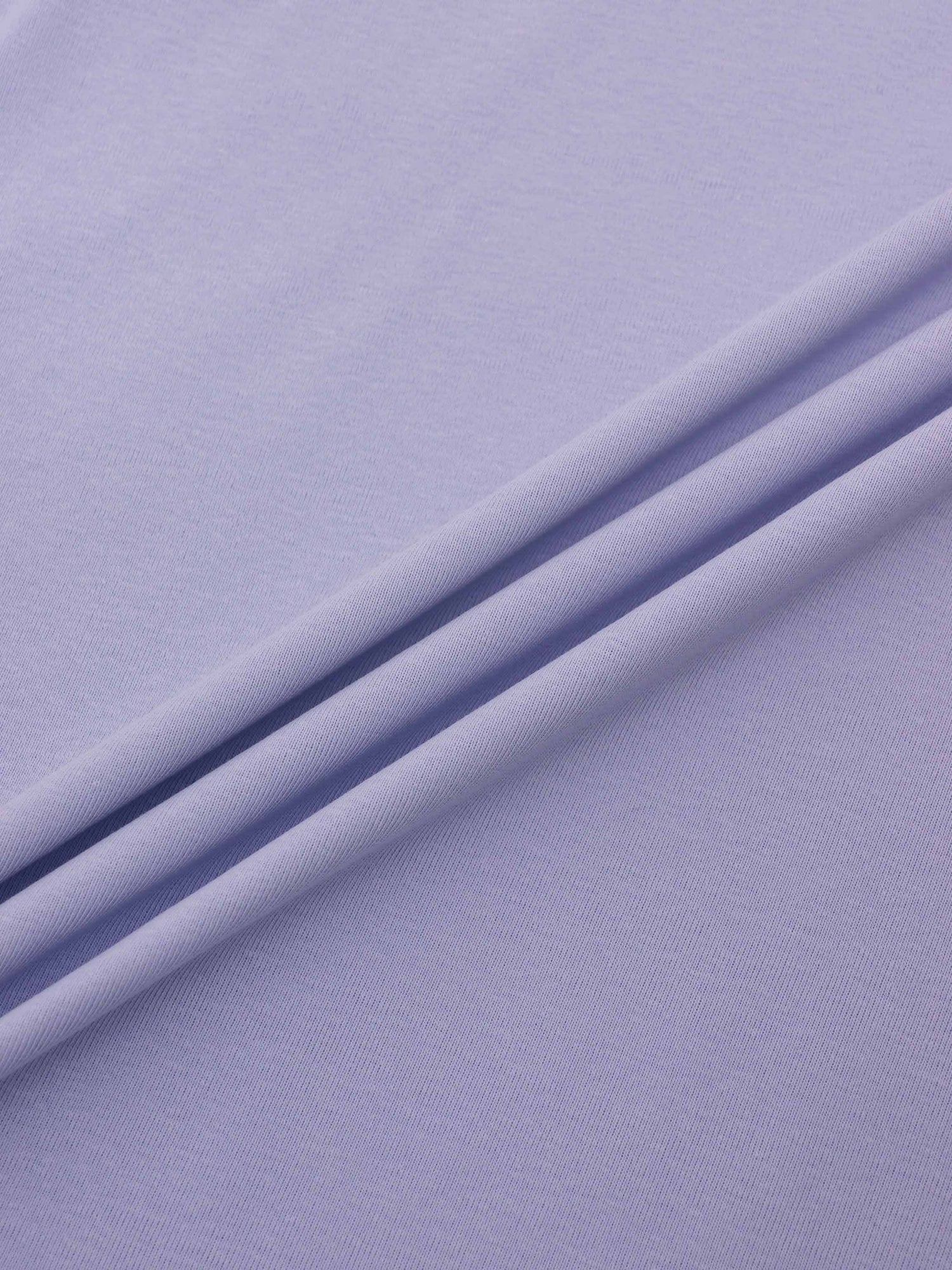 Collared High V T-Shirt-Light Blue