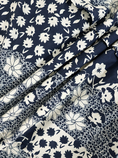 Ruched Top Layered Skirt-Kaleidoscope Floral