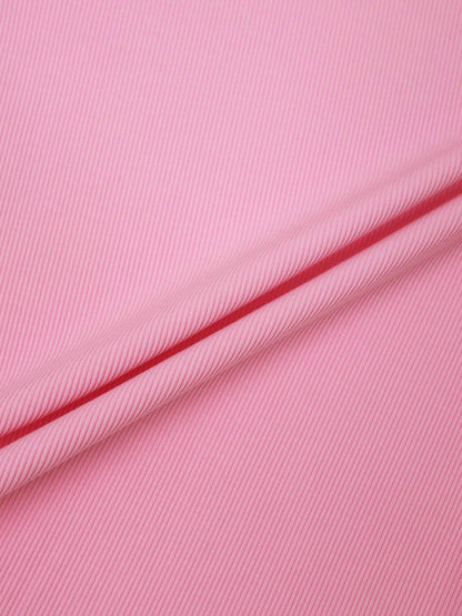 Soft Ribbed High V Tee-Happy Pink