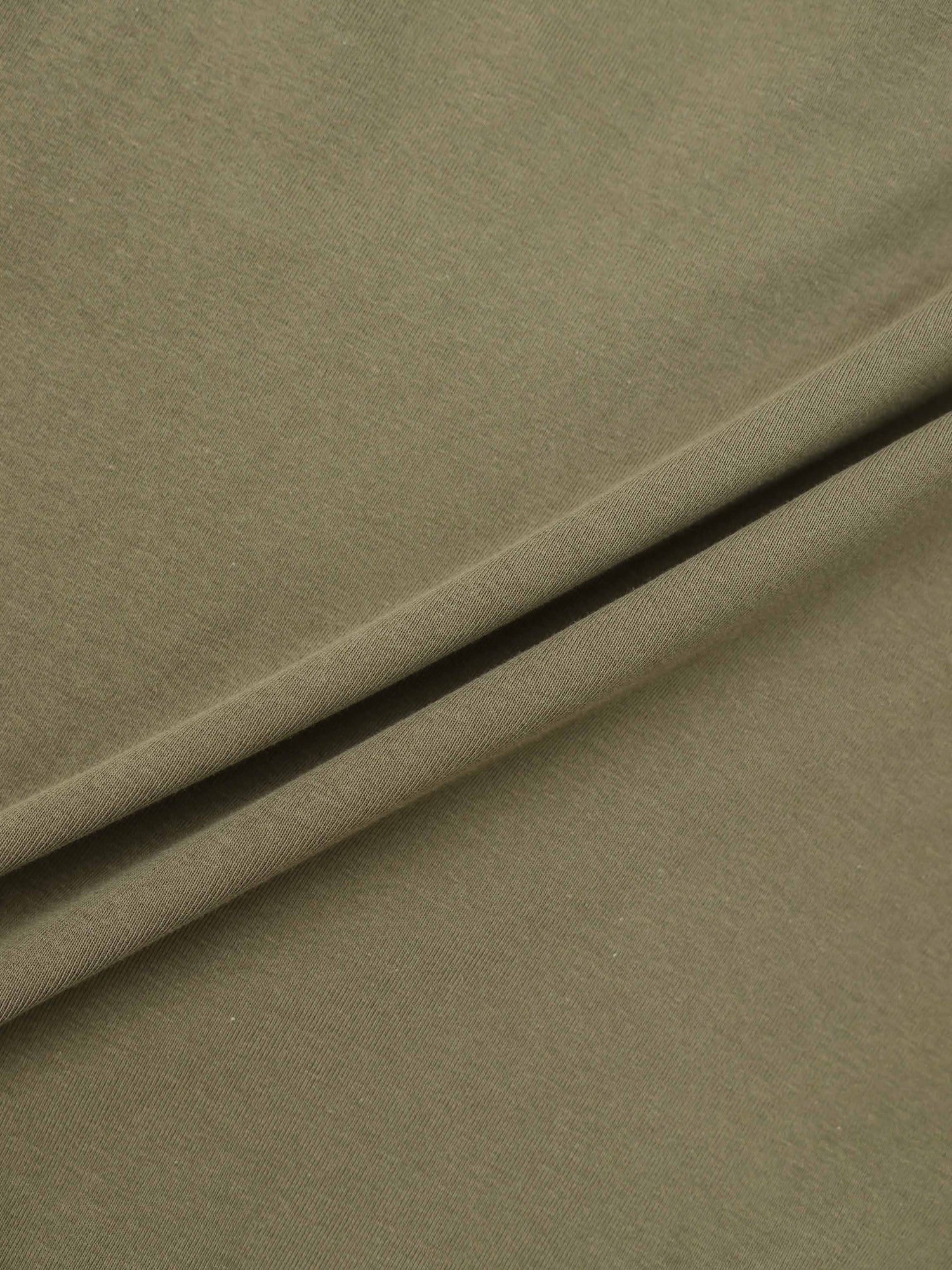 Collared Bomber Tee-Olive