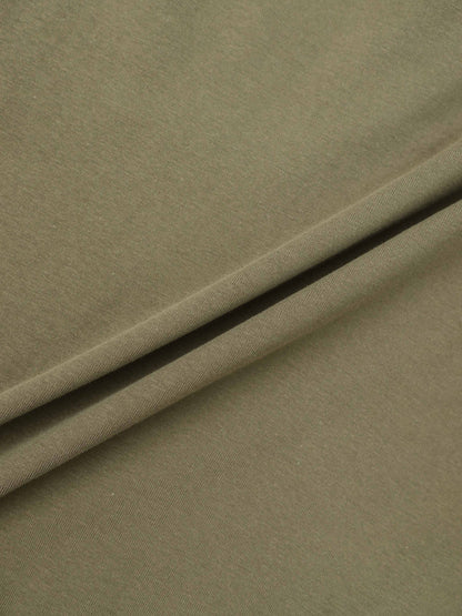 Collared Bomber Tee-Olive