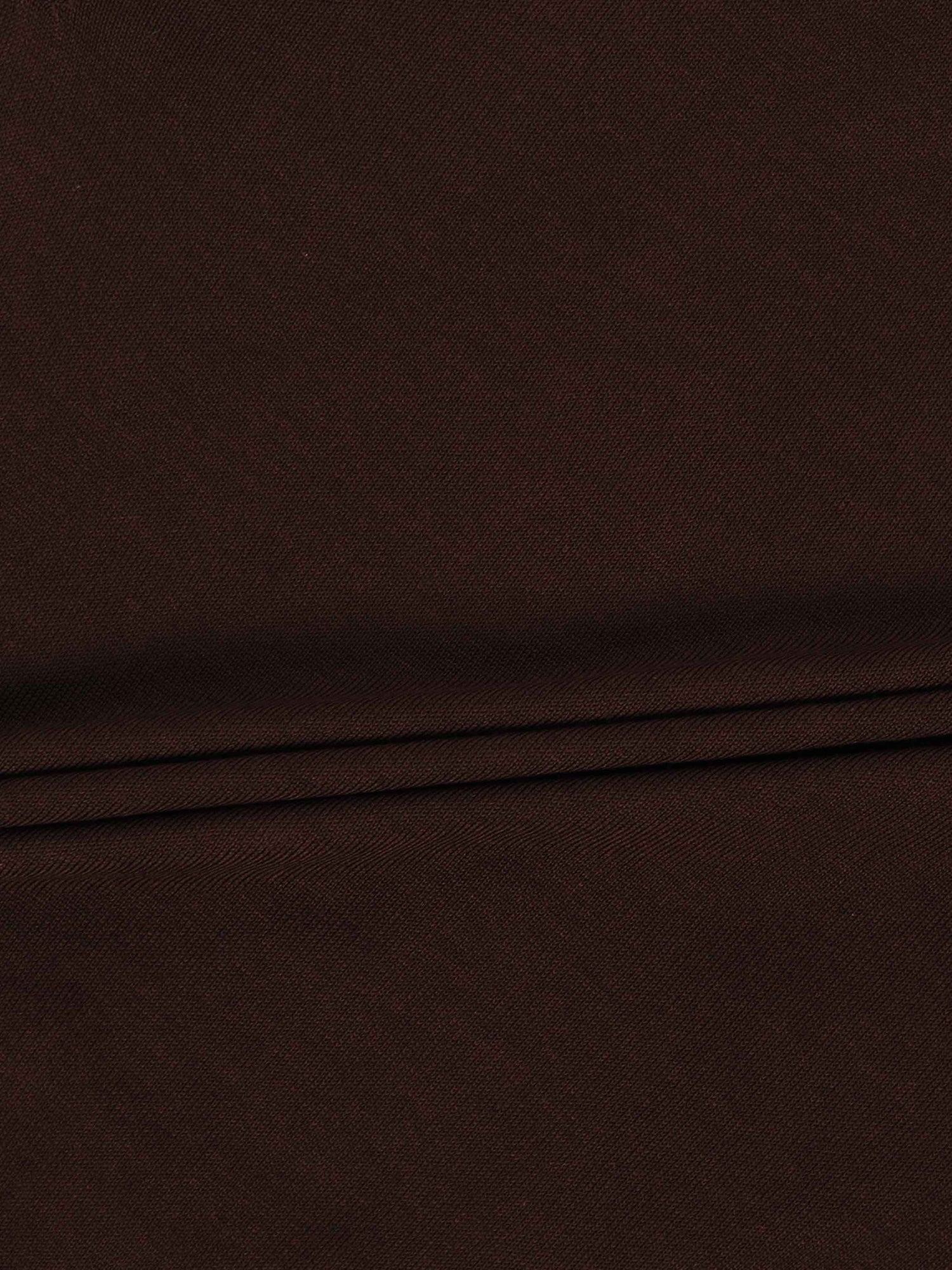 Wool Blend Collared Cardigan-Brown