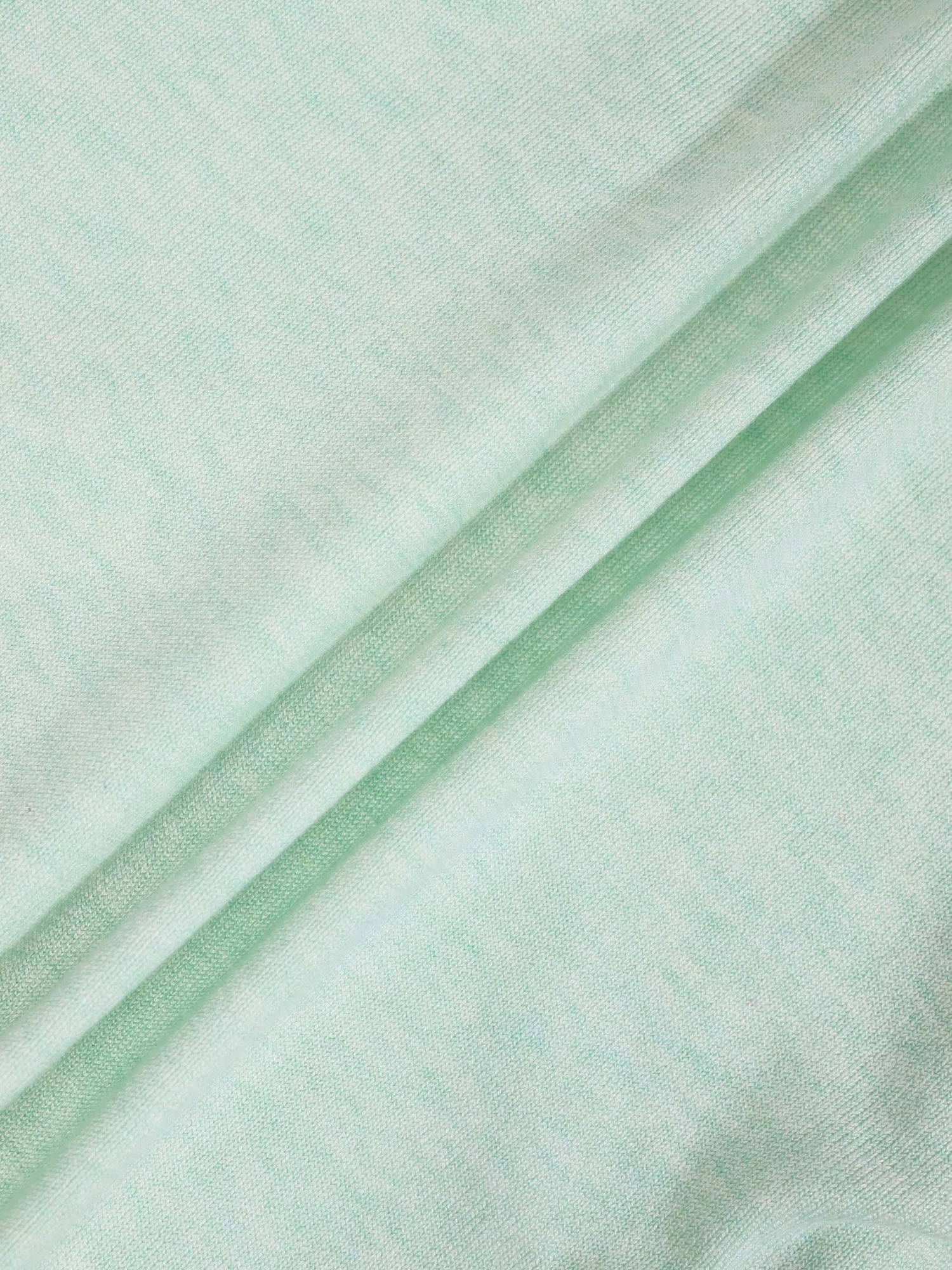 Trim Detail Crew Crop Cardigan-Heathered Mint