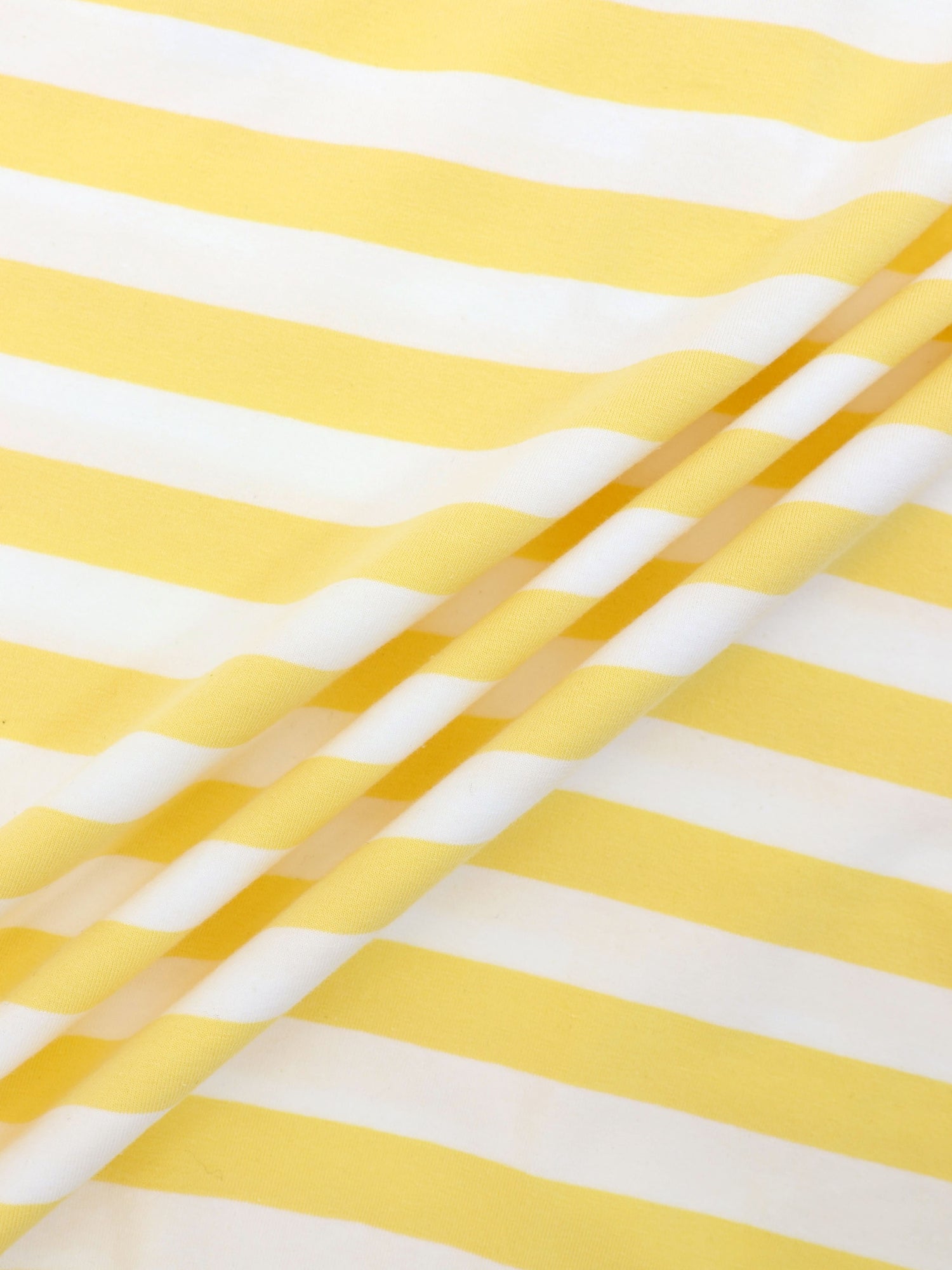 Striped Collar Bomber Tee-Yellow/White