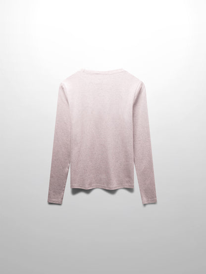CLASSIC TEE LONG SLEEVE-PINK HEATHERED