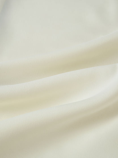 Half Pleat Oversized Blouse - Cream