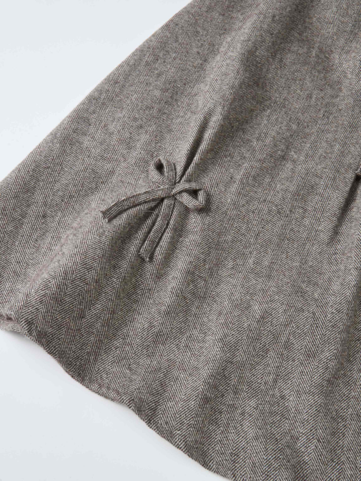 Tweed Sparkle Bow Skirt - Brown/Pink