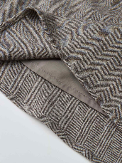 Tweed Sparkle Bow Skirt - Brown/Pink