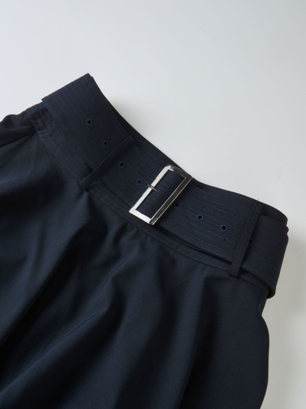 High Waisted Circle Skirt - Navy