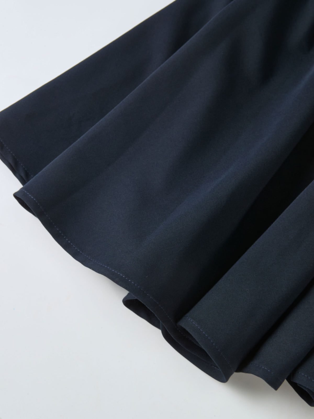 High Waisted Circle Skirt - Navy