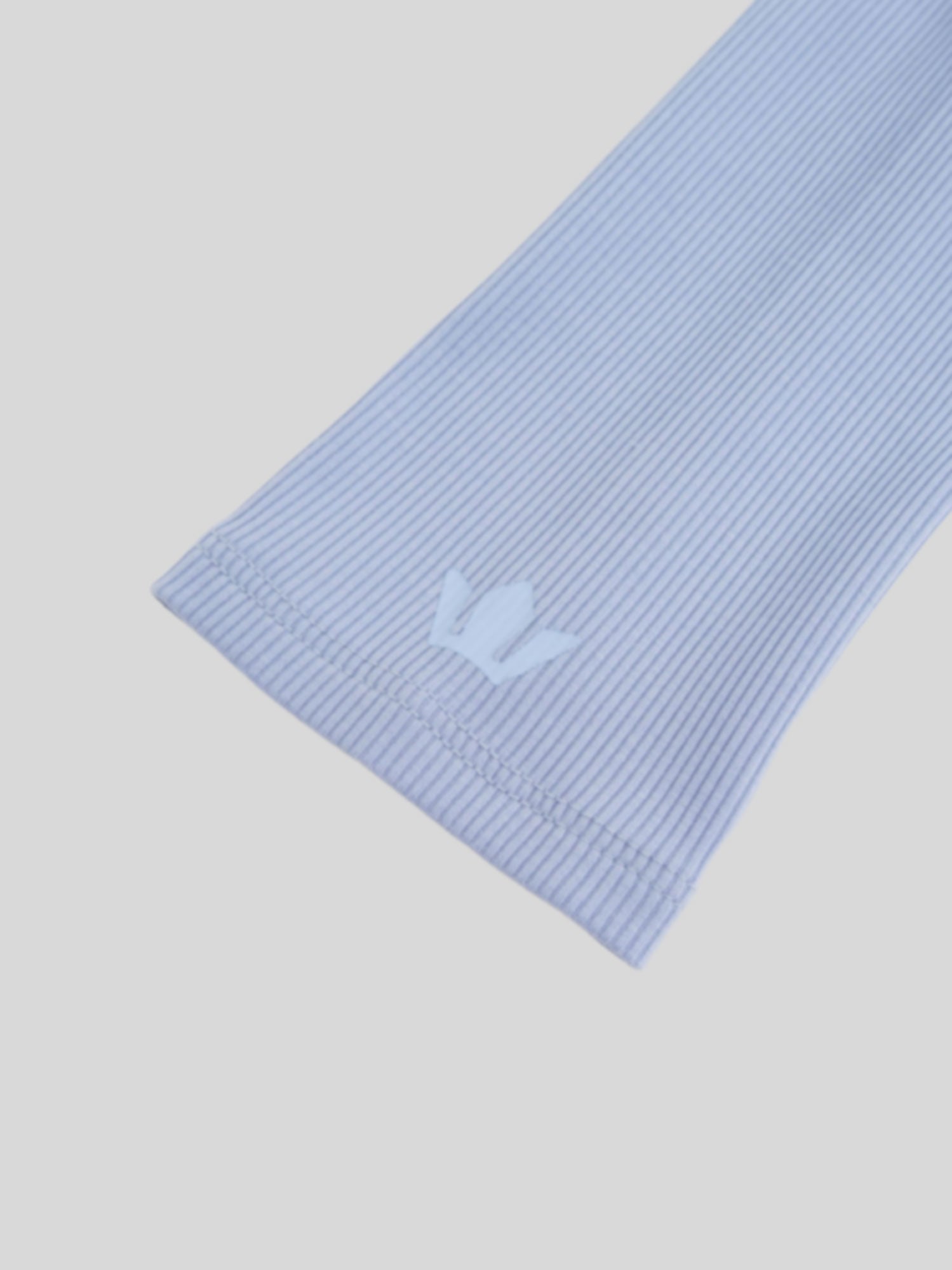 Ribbed Half Zip Hoodie Tee-Sky Blue