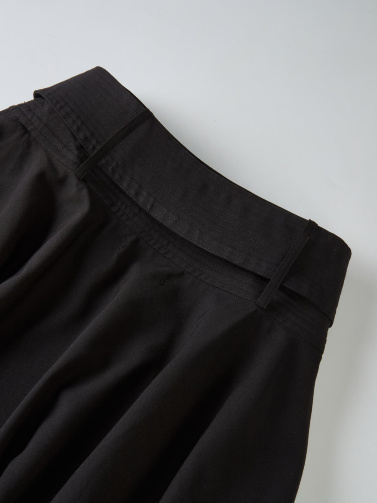 High Waisted Circle Skirt - Solid Black