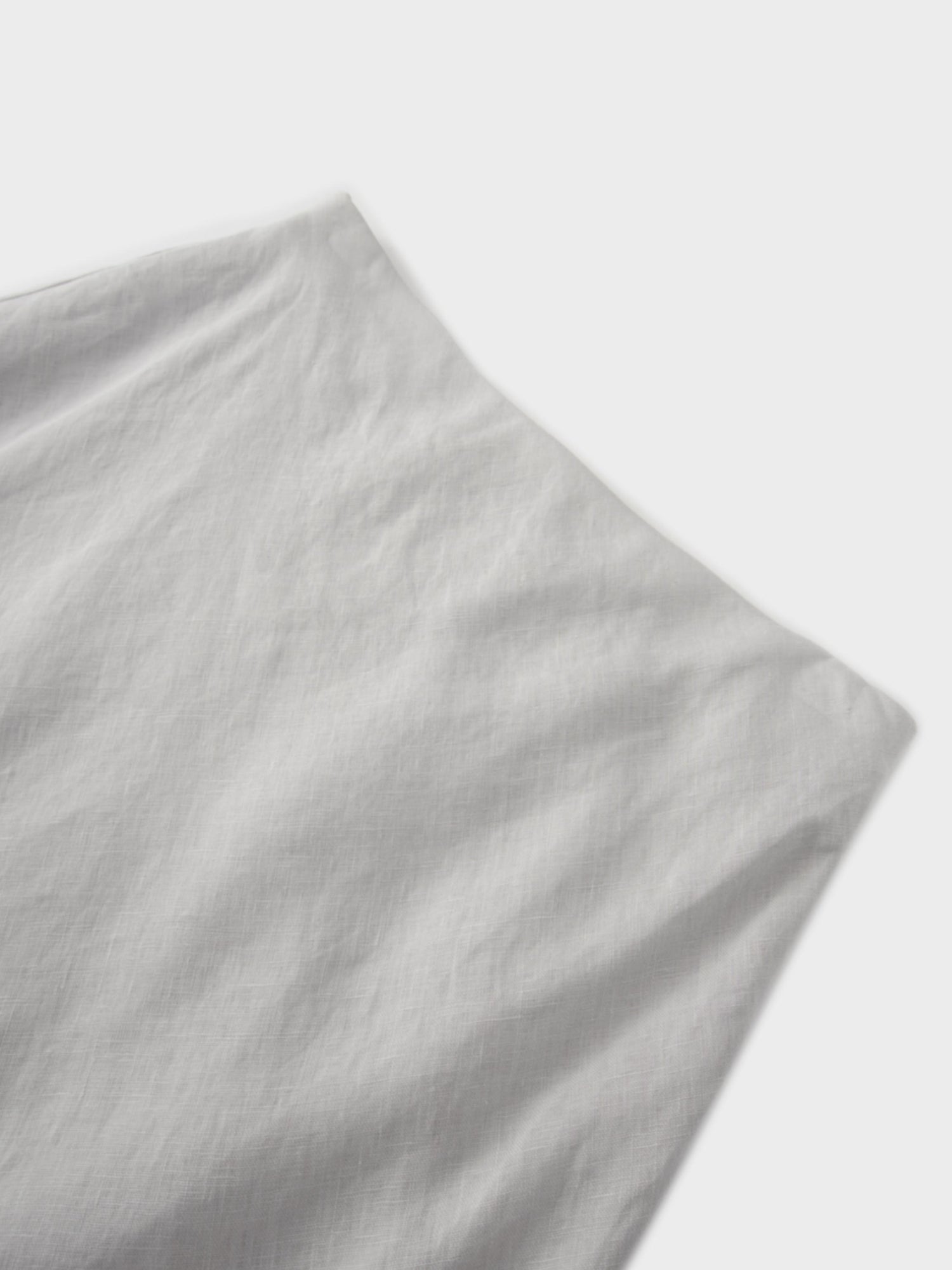 Linen Slip Skirt-Grey