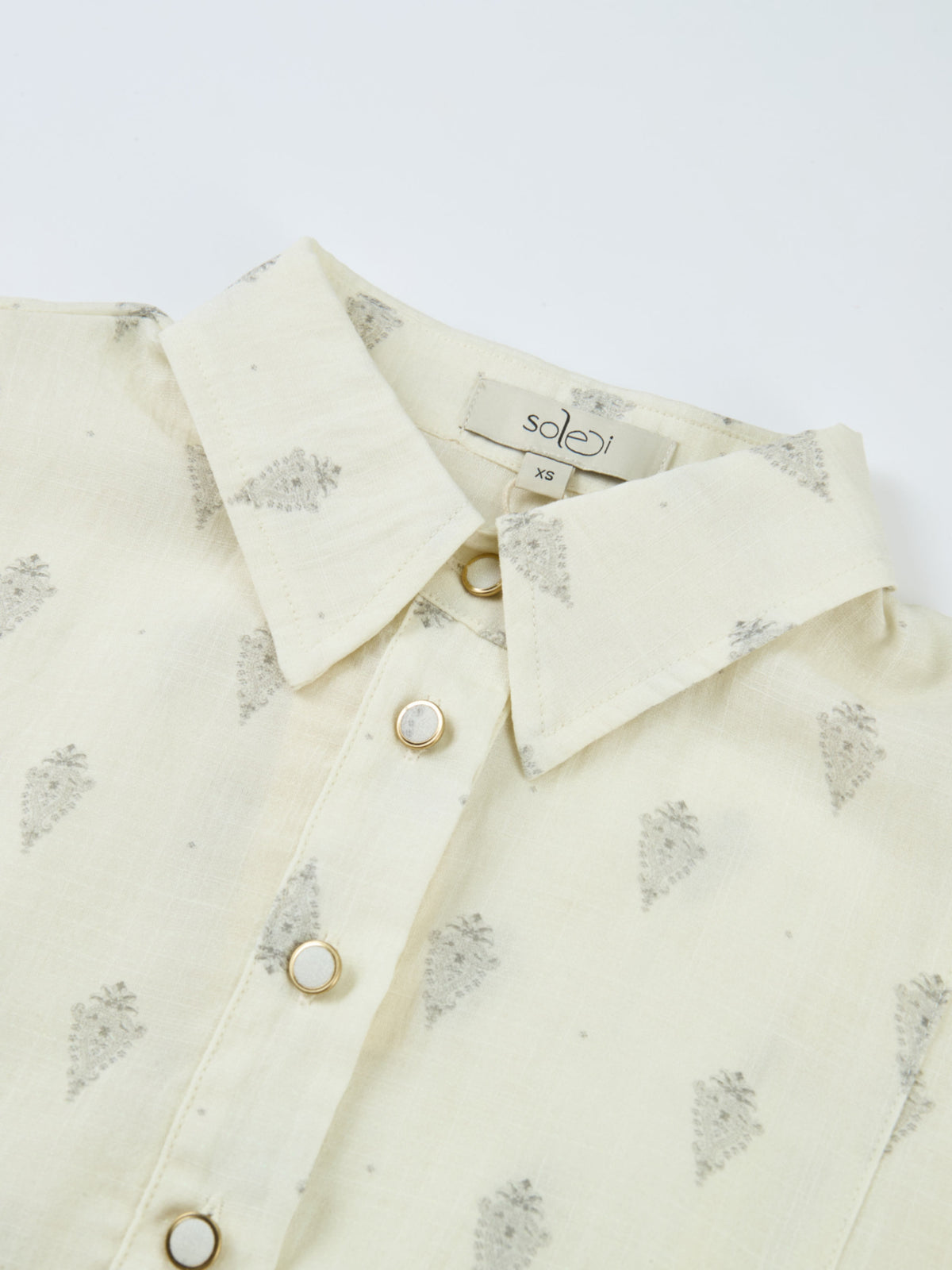 Sheer Medallion Blouse - Medallion