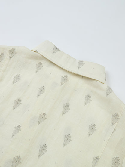 Sheer Medallion Blouse - Medallion