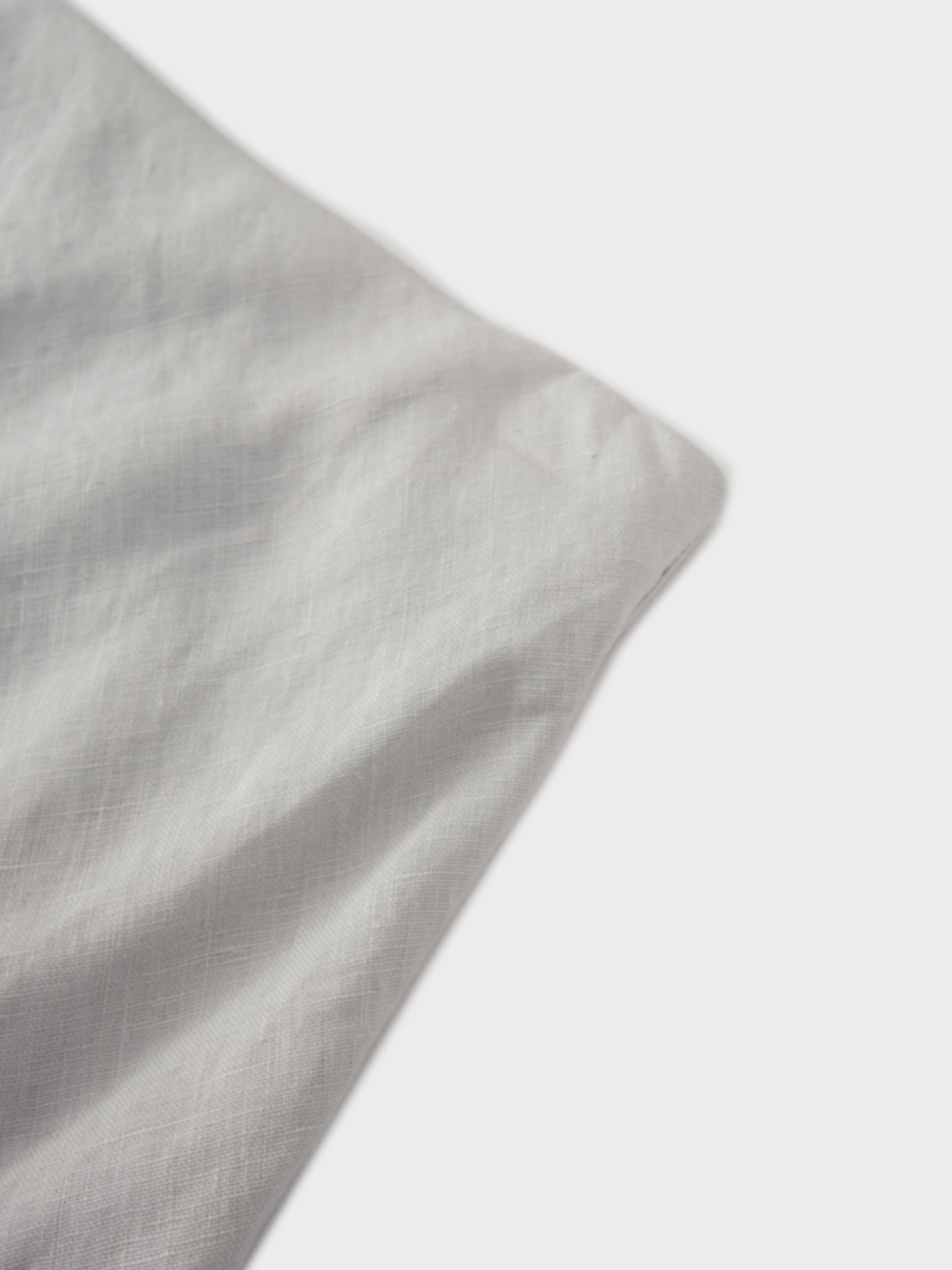 Linen Slip Skirt-Grey