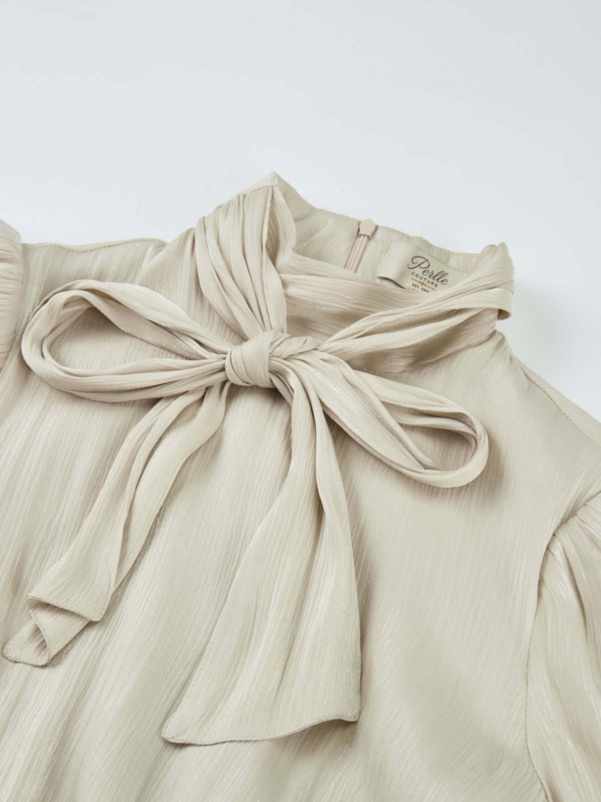 Embellished Yoke Dress - Cream