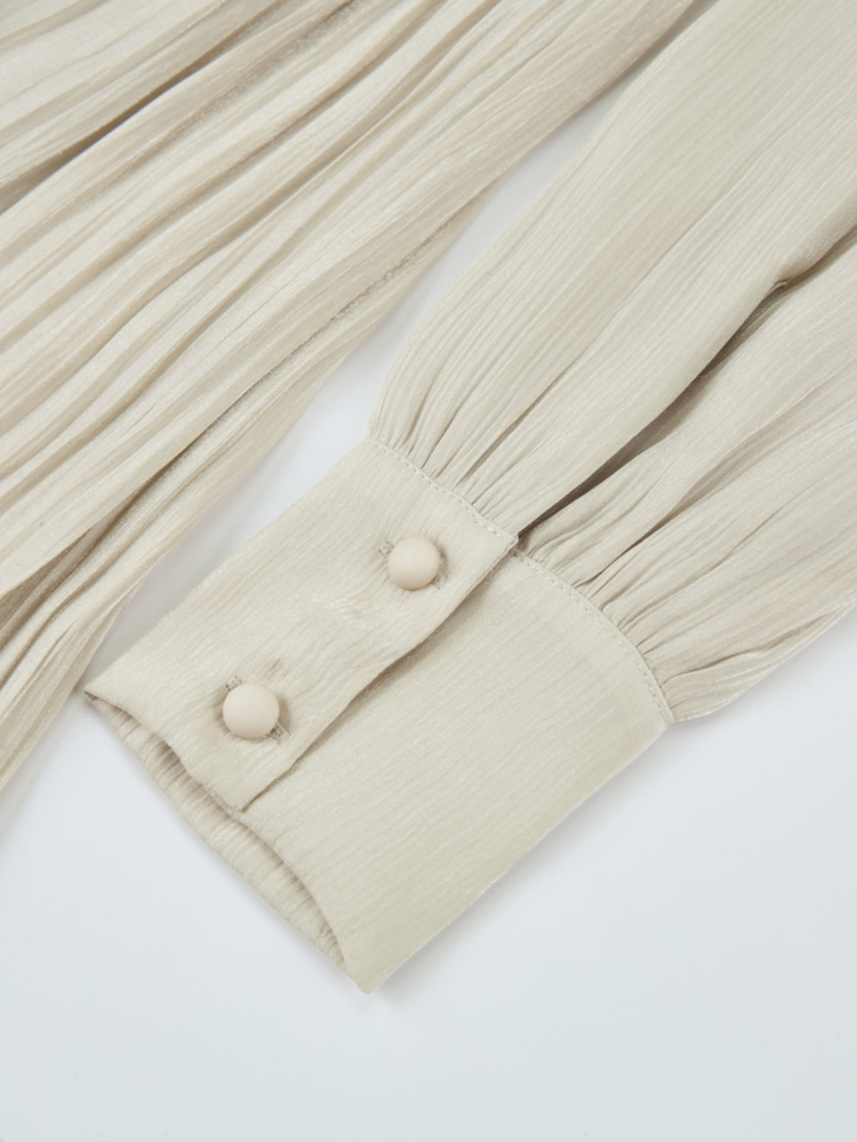Embellished Yoke Dress - Cream
