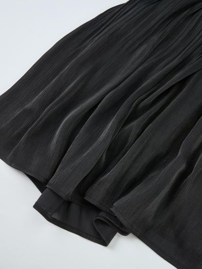 Embellished Yoke Dress - Black