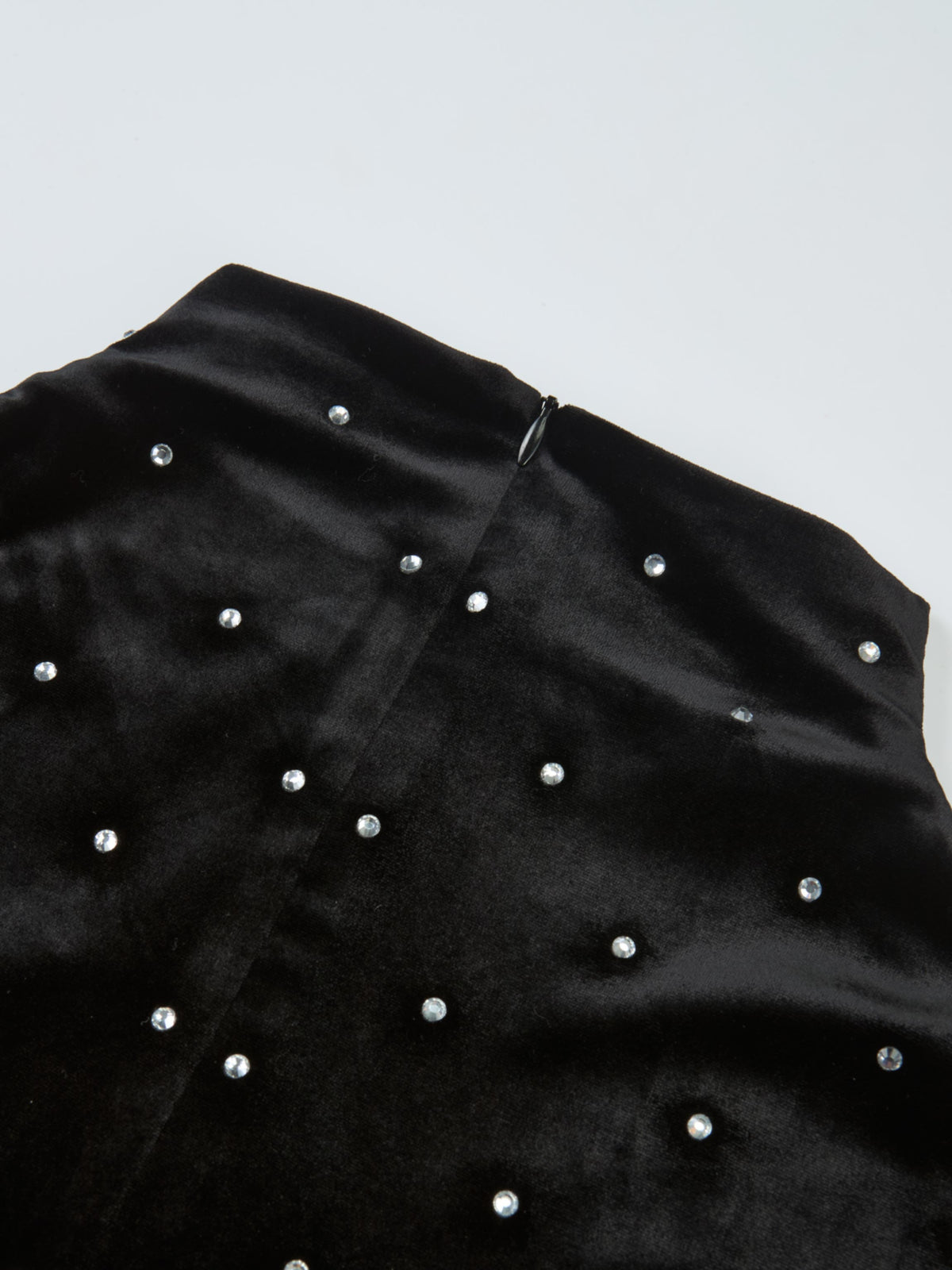 Rhinestone Embellished Dress - Black