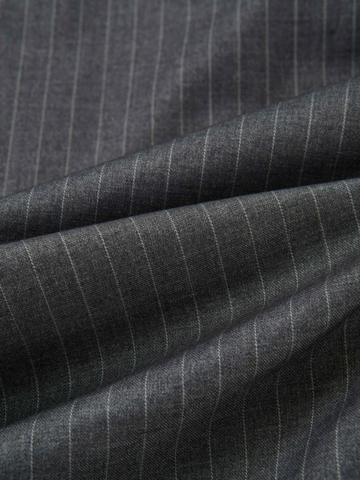 Pinstripe Overlay Dress - Grey Pinstripe