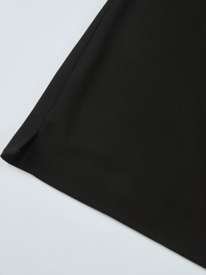 Lace Detail Dress - Black